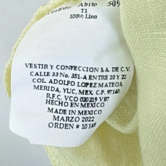 Abito Ruffle  Sleeve Linen Relaxed Fit Dress - Picture 13 of 16